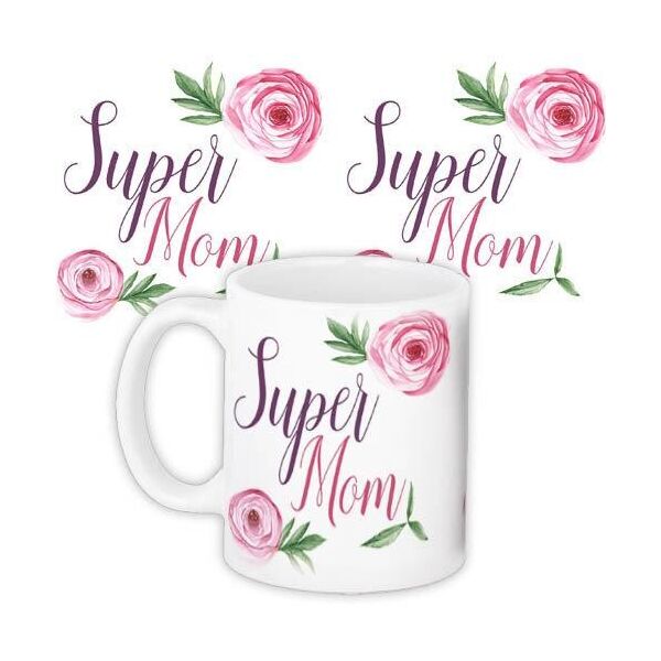 

Кружка с принтом Presentville Super mom 330 мл