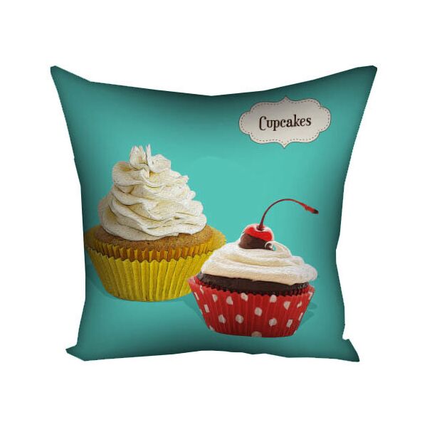 

Подушка с принтом Presentville Cupcakes 30x30 см