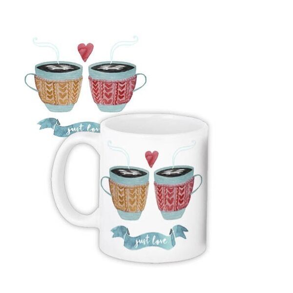 

Кружка с принтом Presentville Just love Coffee 330 мл