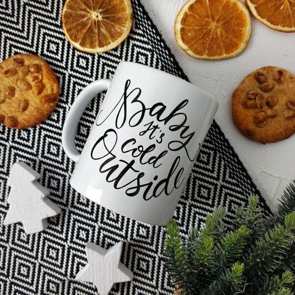 

Кружка с принтом Presentville Baby it`s cold outside 330 мл