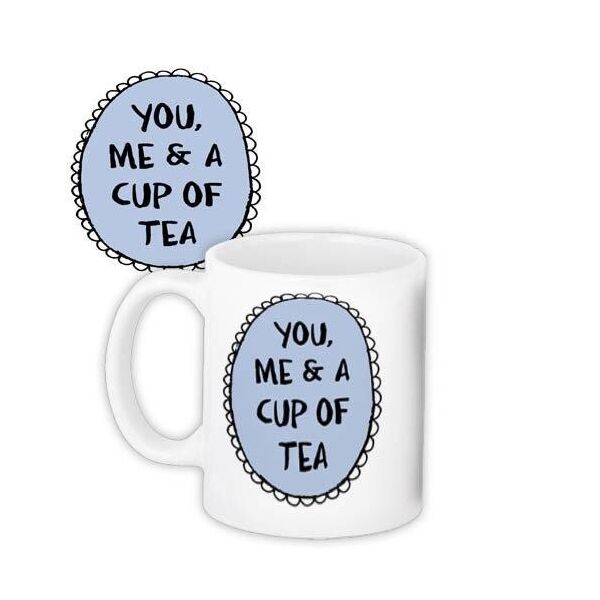

Кружка с принтом Presentville You, me & a cup of tea 330 мл