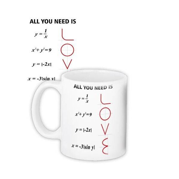 

Кружка с принтом Presentville All you need is love 330 мл