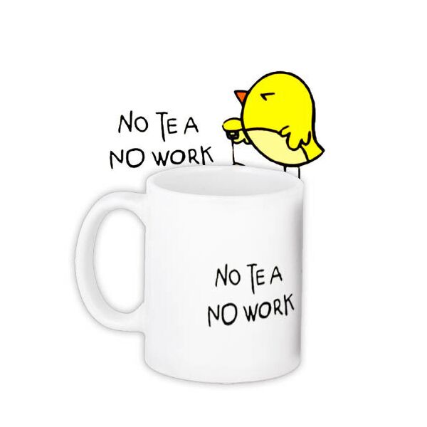 

Кружка с принтом Presentville No tea No work 330 мл
