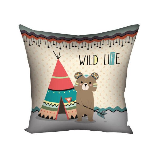 

Подушка с принтом Presentville Wild life 30x30 см