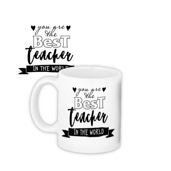 

Кружка с принтом Presentville Best teacher 330 мл