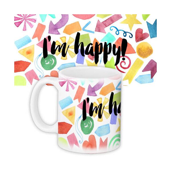 

Кружка с принтом Presentville I’m happy 330 мл