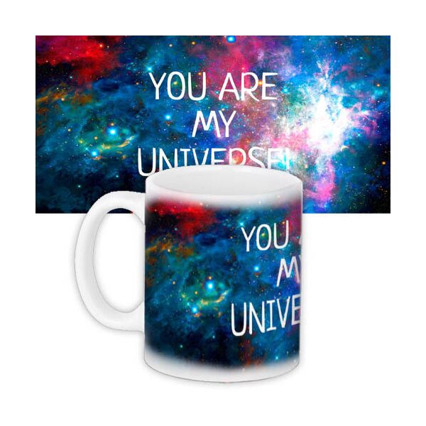 

Кружка с принтом Presentville You are my universe 330 мл