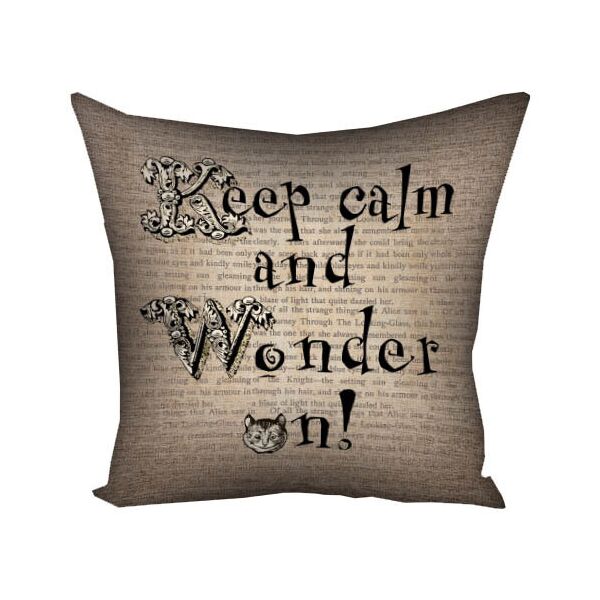 

Подушка с принтом Presentville Keep calm and Wonder on! 30x30 см