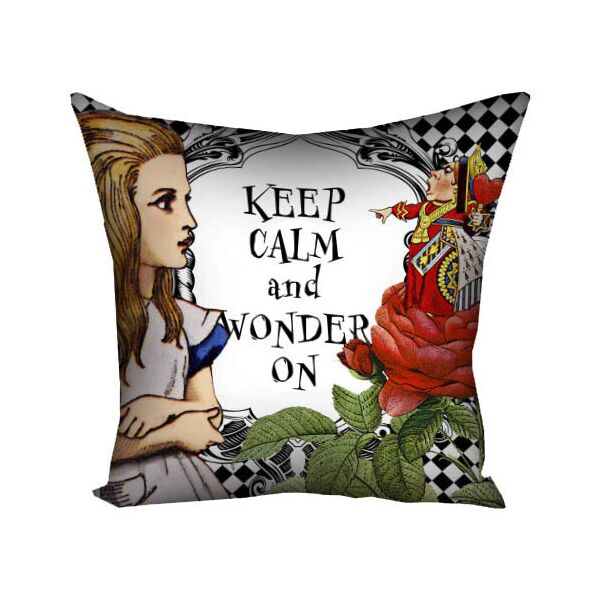 

Подушка с принтом Presentville Keep calm and wonder on 30x30 см