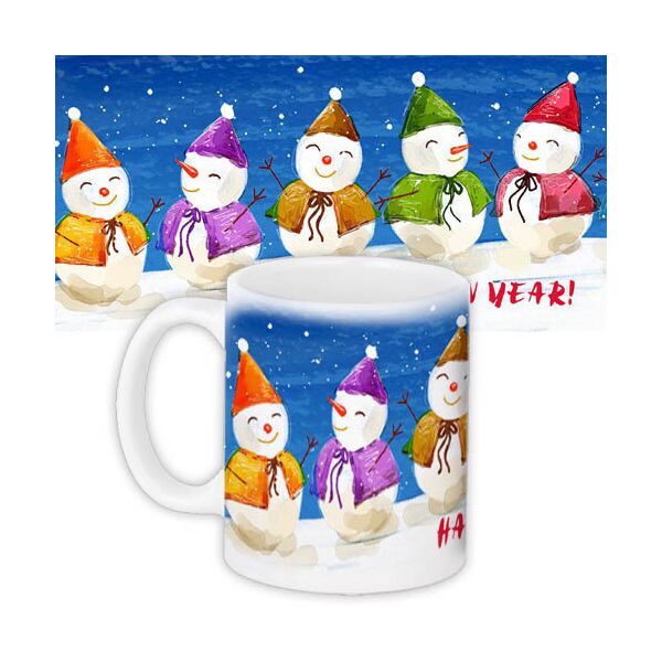 

Кружка с принтом Presentville Happy New year 330 мл