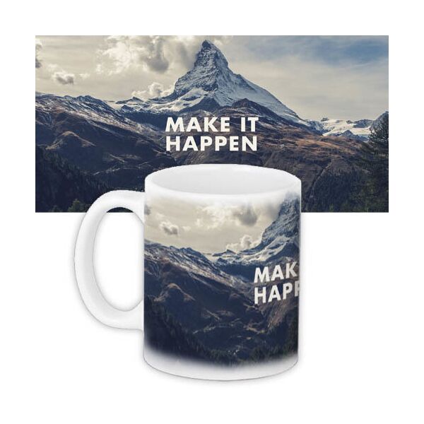 

Кружка с принтом Presentville Make it happen 330 мл