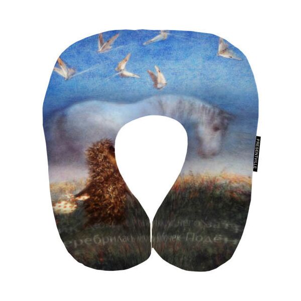 

Дорожная подушка Presentville Ёжик в тумане 32x30 см