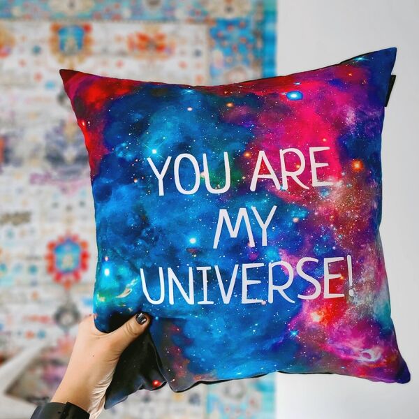 

Подушка с принтом Presentville You are my universe! 50x50 см