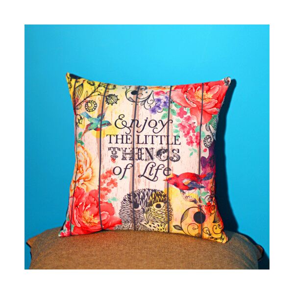 

Подушка с принтом Presentville Enjoy the little things of life 50x50 см