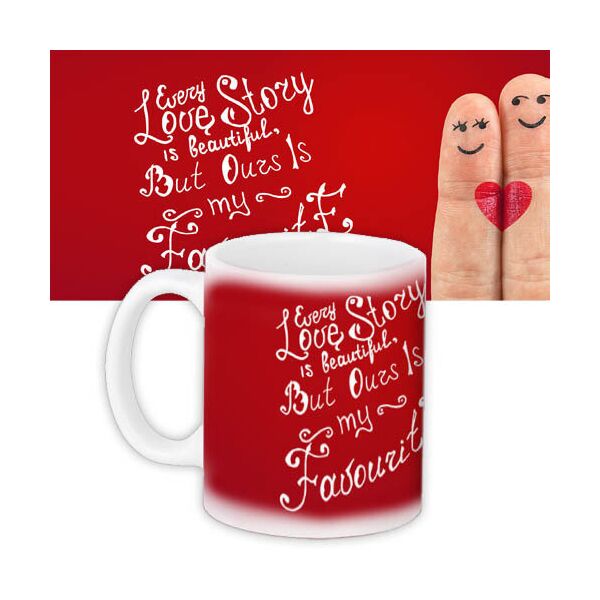 

Кружка с принтом Presentville Every love story is beautiful... 330 мл