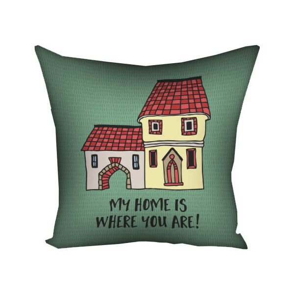 

Подушка с принтом Presentville My home is where you are! 50x50 см
