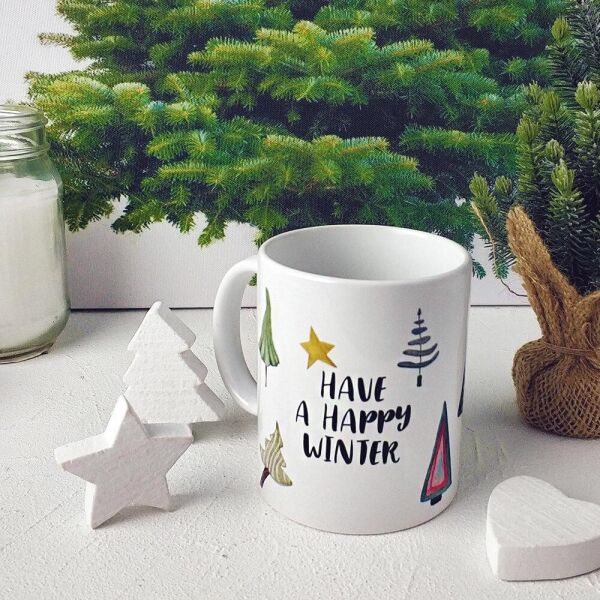 

Кружка с принтом Presentville Have a happy winter 330 мл