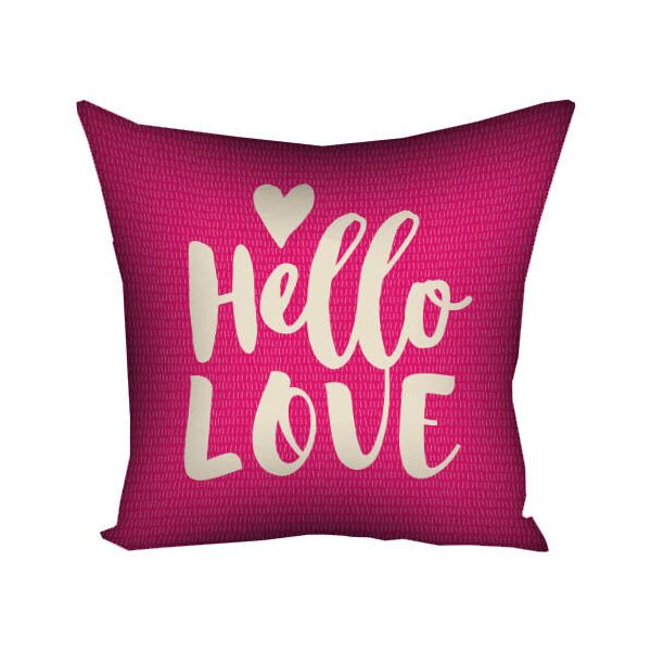 

Подушка с принтом Presentville Hello love 50x50 см