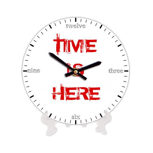 

Часы настенные круглые Presentville Time is here 18 см