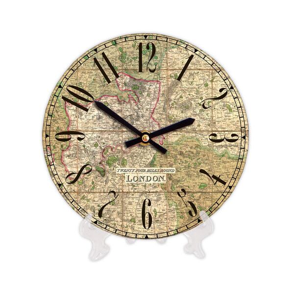 

Часы настенные круглые Presentville London map 18 см