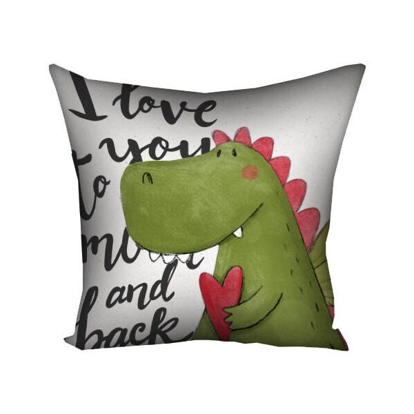 

Подушка с принтом Presentville I love you крокодильчик 50x50 см