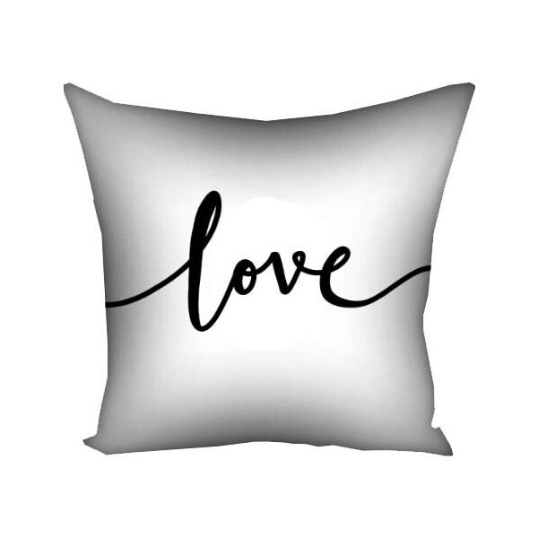 

Подушка с принтом Presentville Love на белом фоне 50x50 см