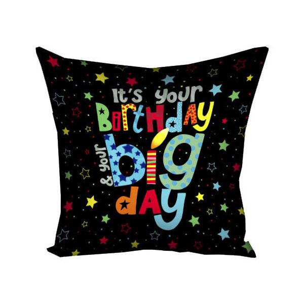 

Подушка с принтом Presentville Birthday 50x50 см
