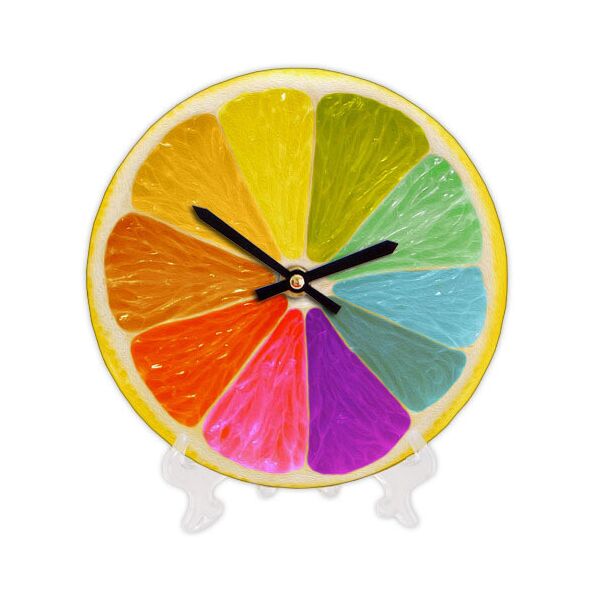 

Часы настенные круглые Presentville Разноцветный лимон 18 см