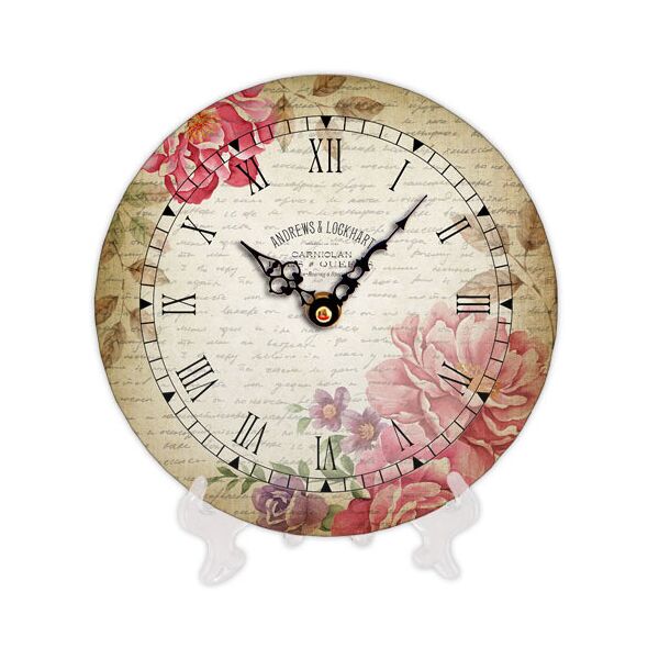 

Часы настенные круглые Presentville Flowers 18 см