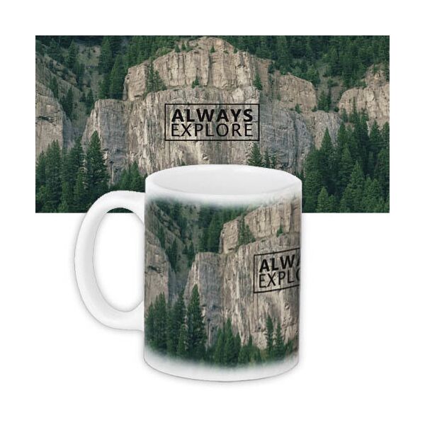 

Кружка с принтом Presentville Always explore 330 мл