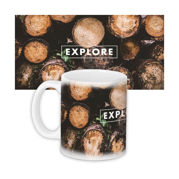 

Кружка с принтом Presentville Explore 330 мл