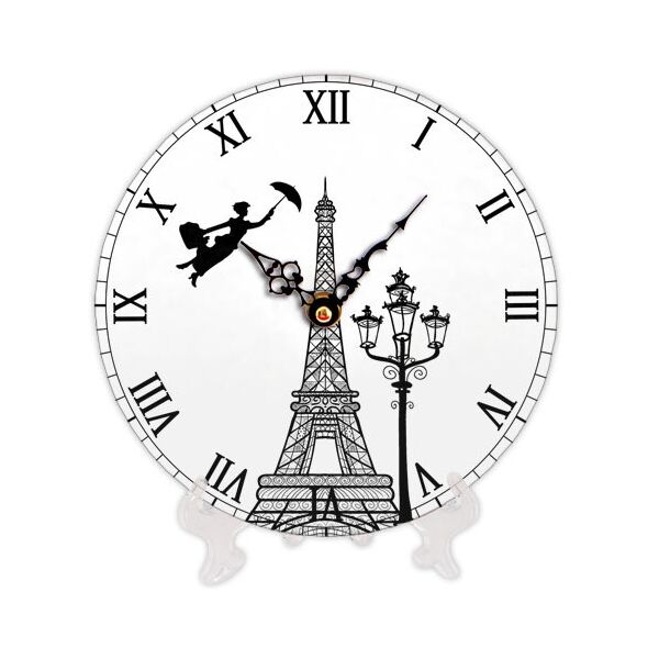

Часы настенные круглые Presentville Eiffel Tower art 18 см
