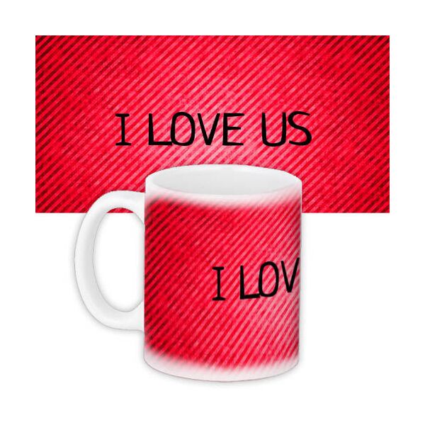

Кружка с принтом Presentville I love us 330 мл