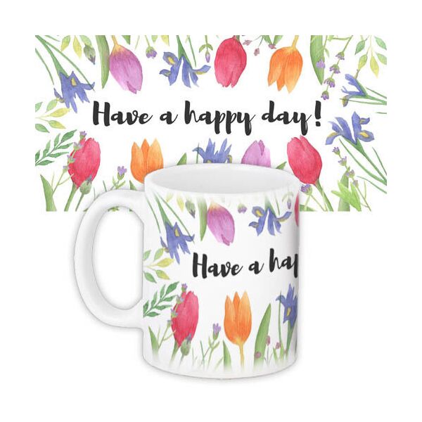 

Кружка с принтом Presentville Have a happy day 330 мл