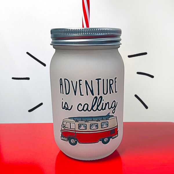 

Банка c трубочкой Джар Presentville Adventure is calling 450 мл