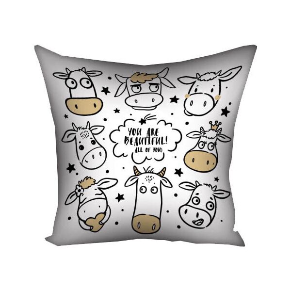 

Подушка с принтом Presentville You are beautiful! All off you) 50x50 см