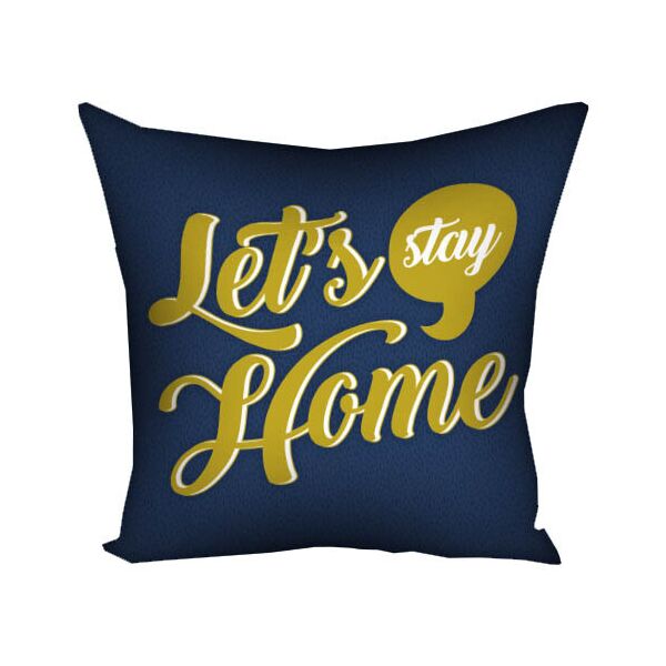 

Подушка с принтом Presentville Let`s stay home 50x50 см