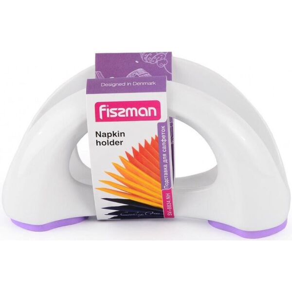 

Салфеток Fissman 16х8см керамическая с сиреневой силиконовой основанием