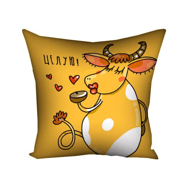

Подушка с принтом Presentville Целую! 50x50 см