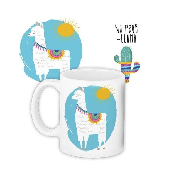 

Кружка с принтом Presentville Лама No prob-llama 330 мл
