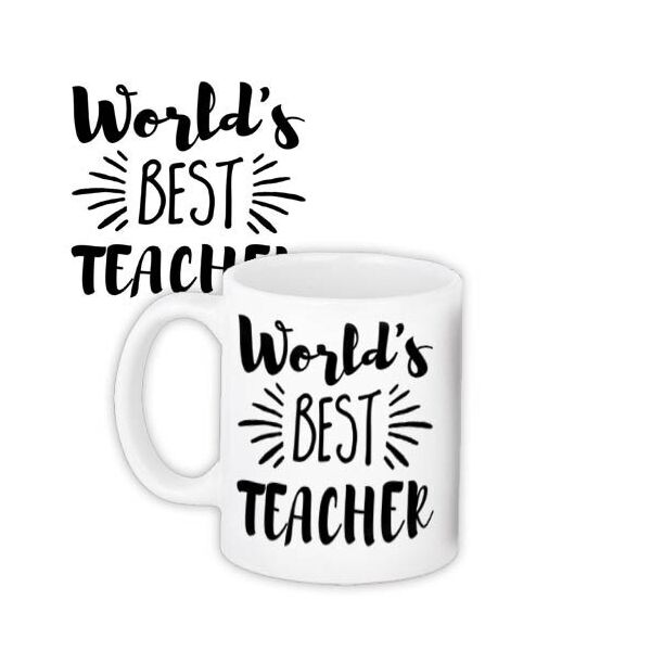 

Кружка с принтом Presentville World`s best teacher 330 мл