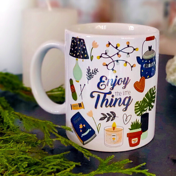 

Кружка с принтом Presentville Enjoy thing 330 мл