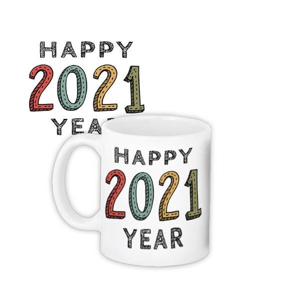 

Кружка с принтом Presentville Happy 2021 Year 330 мл