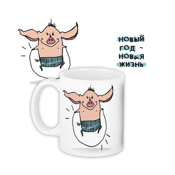 

Кружка с принтом Presentville Свинки 330 мл (KR_PIG034)