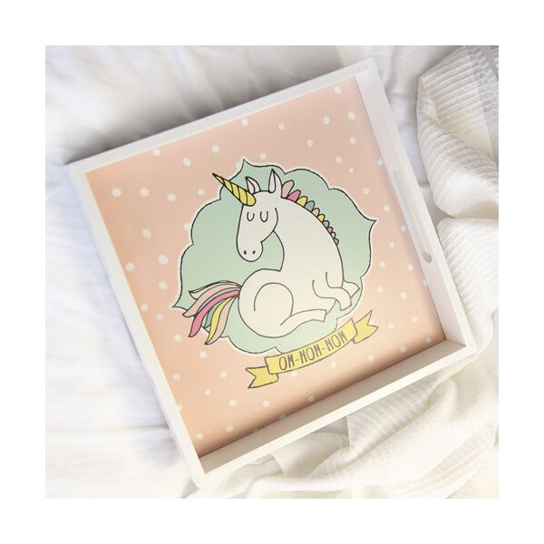 

Поднос деревянный с принтом Presentville Единорог 33х33х4 см