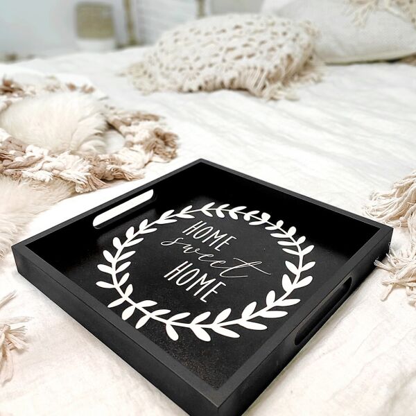 

Поднос деревянный с принтом Presentville Home sweet home 33х33х4 см