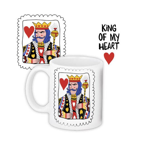 

Кружка с принтом Presentville King of my heart 330 мл