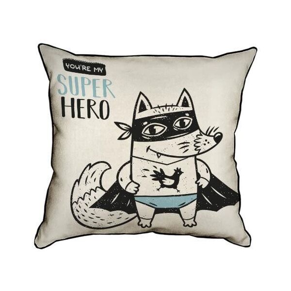 

Подушка интерьерная из мешковины Presentville You`re my super hero 45x45 см