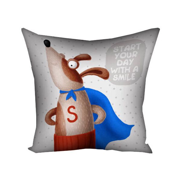 

Подушка с принтом Presentville Start your day with a smile 50x50 см
