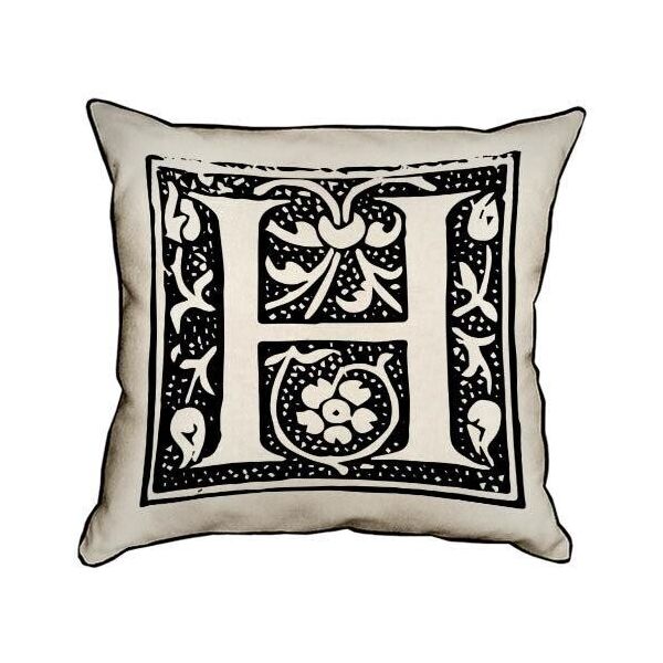 

Подушка интерьерная из мешковины Presentville Letter H 45x45 см